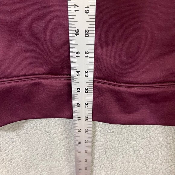 Under Armour Hoodie Women’s Medium Burgundy‎ Quilted Camouflage Camo Logo - Picture 9 of 12